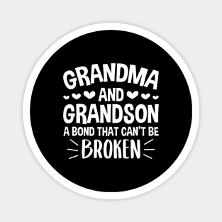 Grandma and Grandson a Bond That Can't be Broken Magnet